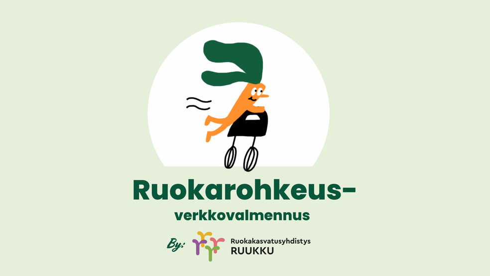 Ruokarohkeus-verkkovalmennus by Ruokakasvatusyhdistys Ruukku ry